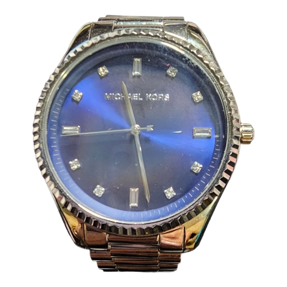 MICHAEL KORS MK3225 Vintage Women's Stainless Steel Watch with Blue Face - Picture 6 of 7